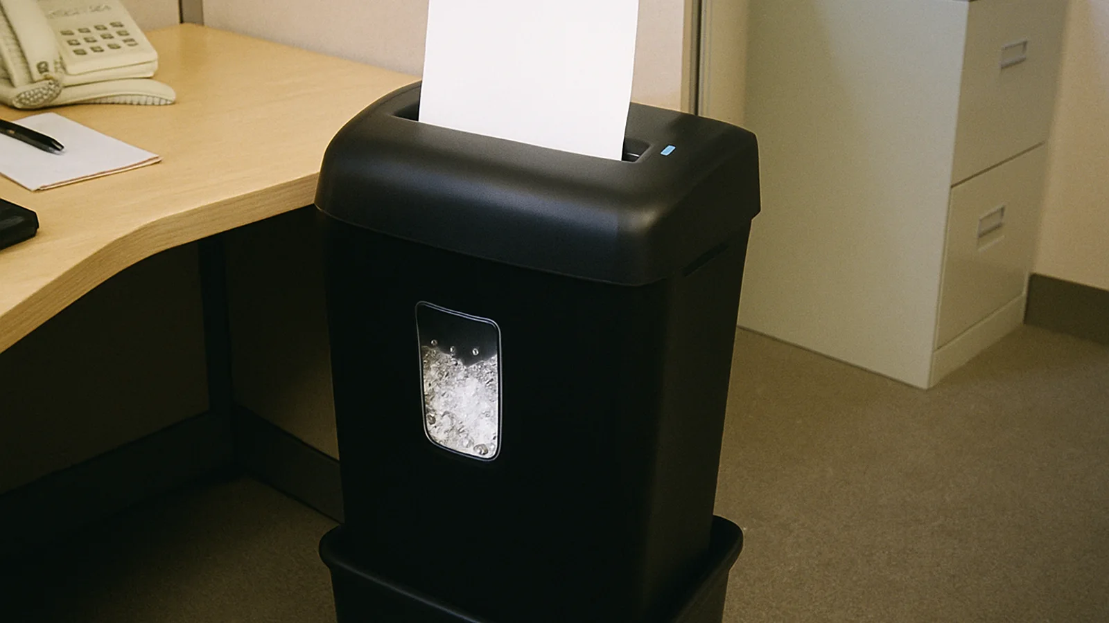 Bin Capacity and Run Time Planning for Office Shredders
